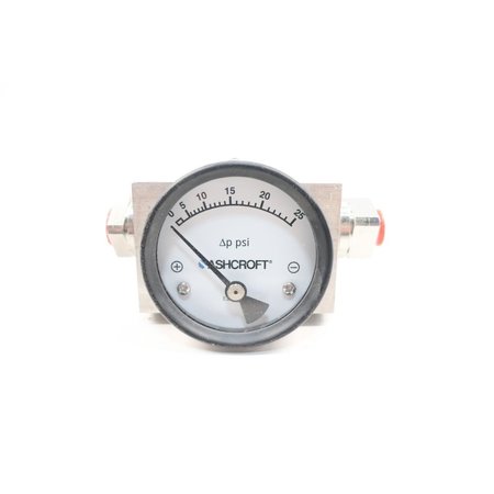 ASHCROFT 1/2IN 0-25PSI NPT PRESSURE GAUGE 25-1130-SD-25S-XGM-NH-PD-VD-25